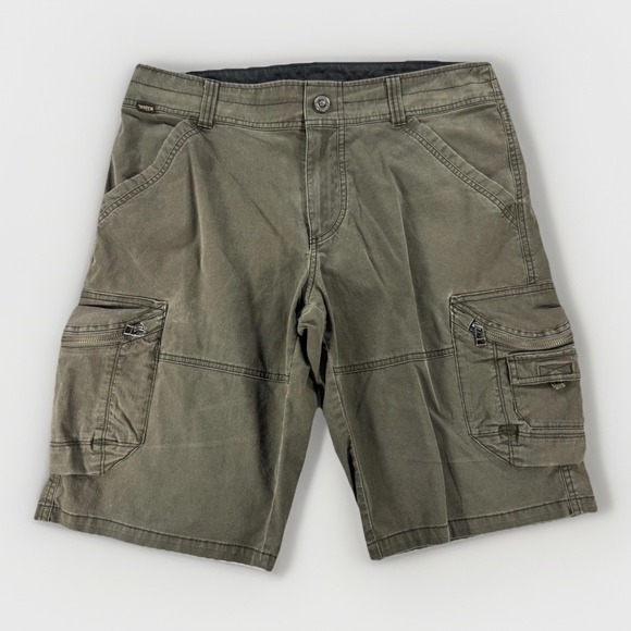 Kuhl Other - Kuhl Cargo Shorts Mens 33 Olive Green Hiking Utility Outdoor Trail Shorts